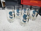 Vintage Anchor Hocking  Drinking Glasses  Welcome Friends Set Of 5