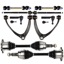 Front Upper Control Arm Suspension CV Axle Shaft For Chevy Tahoe GMC Sierra 1500