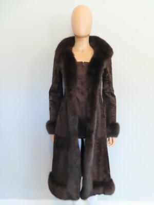 VALENTINO Brown Sable & Broadtail Fur Coat Size 40/US 4 | eBay