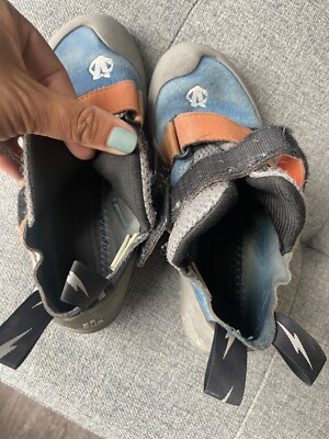 Evolv VTR3D‎ Climbing Shoes – Blue/Orange/Grey ?‍♀️ Evolv VTR3D Climbing Shoes Blue Orange Grey US 4.5 EUR 37.5  main image 4