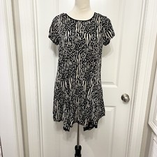 Urban Outfitters UO Silence Noise Flowy Relaxed Babydoll Shirt Mini Dress SZ M