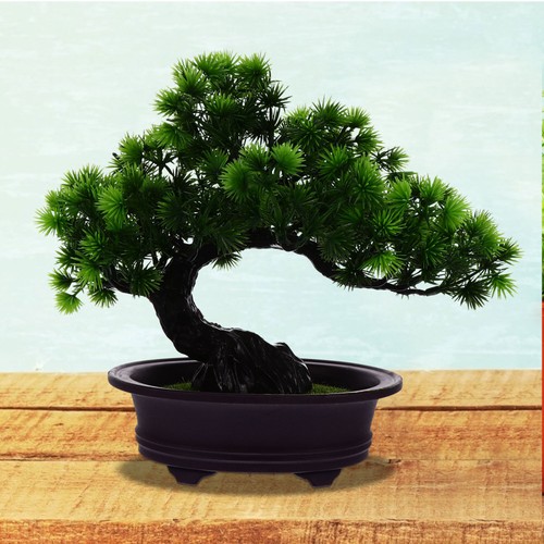 Outdoor Fake Tree Green Plant Welcoming Pine Ornaments Decor Artificial Potted - Picture 2 of 11