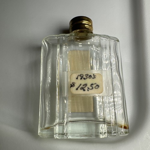 Very Rare 1930’s ‘Chypre By Orelay’ Empty Glass Perfume Bottle w/Screw Cap - Picture 2 of 6