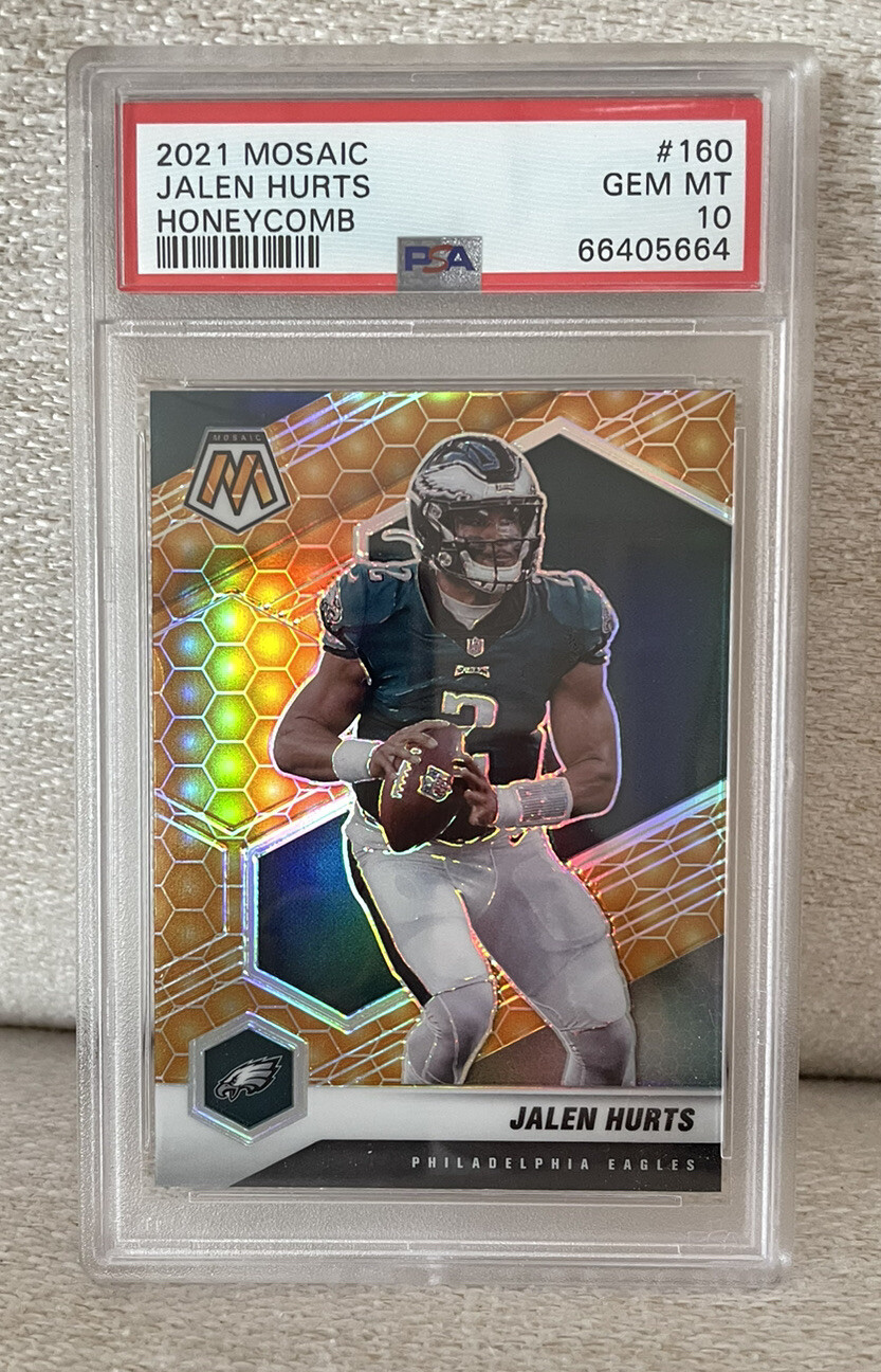 JALEN HURTS 2021 PANINI MOSAIC HONEYCOMB SP #160 PSA 10 GEM MT EAGLES
