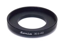 Metal Step up ring 30.5mm to 43mm 30.5-43 Sonia New