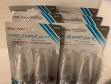 ✔️🔹✔️ NEW SEALED 4 Total LED SONTAX LED NIGHT LIGHT - 2 x (2 Pack)  FREE S/H