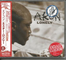AKON Lonely INSTRUMENTAL & ACAPPELLA & Locked Up REMIX JAPAN CD single SEALED