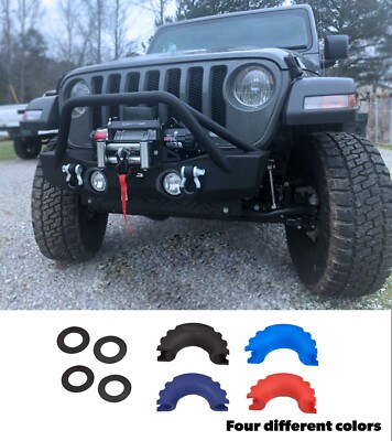 4x D-Ring Red Bow Shackle Isolator Jeep Towing Off Road 3/4 - Foto 10