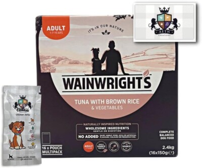 AETN Creations Tuna and Brown Rice Wet Dog Food 16x150g from