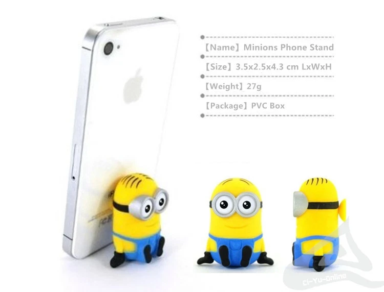 New Minions Movie Cell Phone Desk Stand Mount Support Dash Holder Samsung iPhone - Image 4 of 4