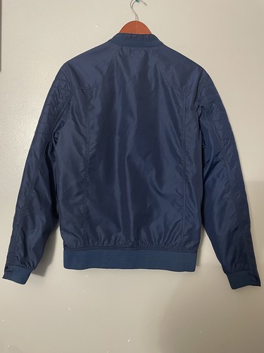 Chaqueta de bombardero vintage Y2K Chavignon azul marino talla S hecha en Columbia - Imagen 2 de 9