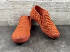 Plae Slip On Sneakers Kids 11.5M Migi Offworld 3D Prism Shoes Orange Red Walking