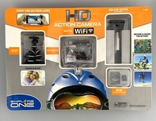Explore One HD Action Camera with WiFi Waterproof Case Tripod Selfie Stick NEW