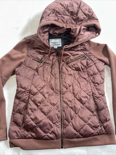Eddie Bauer Down Jacket Knit Sleeves Size L Women’s Pink - Picture 3 of 10