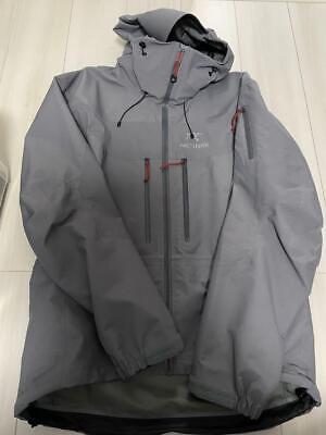 Arc'teryx Alpha SV Vintage Gray Jacket M Gore-Tex Pro Red Arc'teryx Alpha SV Vintage Gray Jacket M Gore-Tex Pro Red