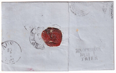 Thurn & Taxis 6 Kr. Minr 22 Ia Ef Letter Michelstadt Bp L3