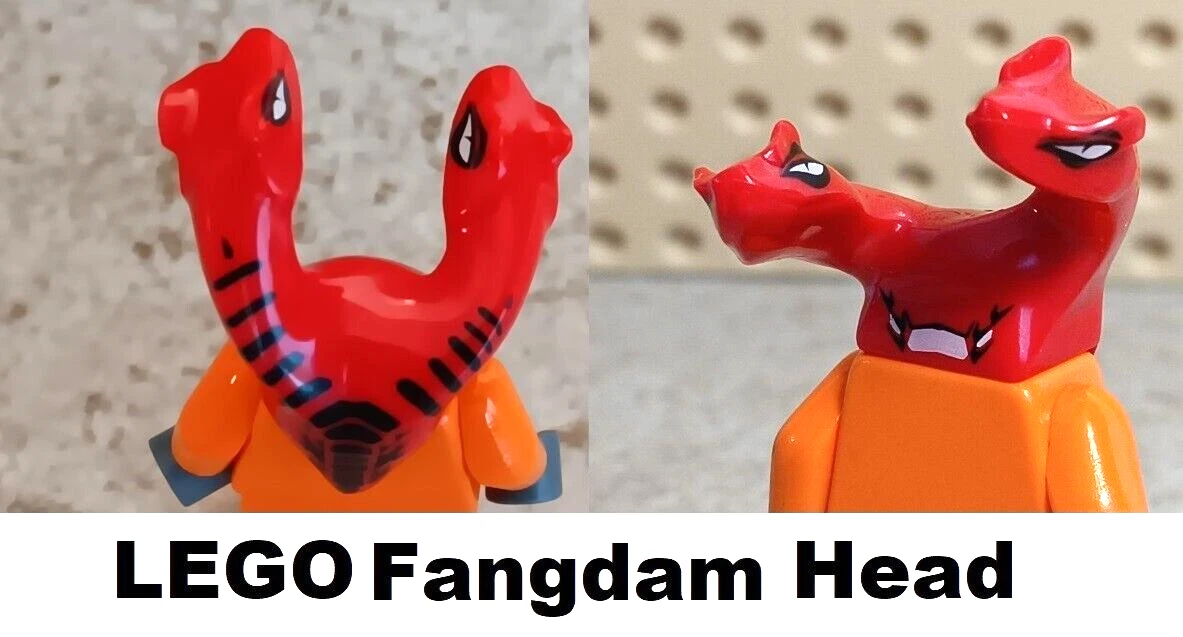 LEGO Two Headed Monster Creature Twin Snake Heads FANGDAM Ninjago Villain Guy