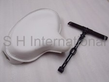 Sedile Solo Polizia Pelle Harley con T-Bar Knucklehead Panhead Pala TC Bobber