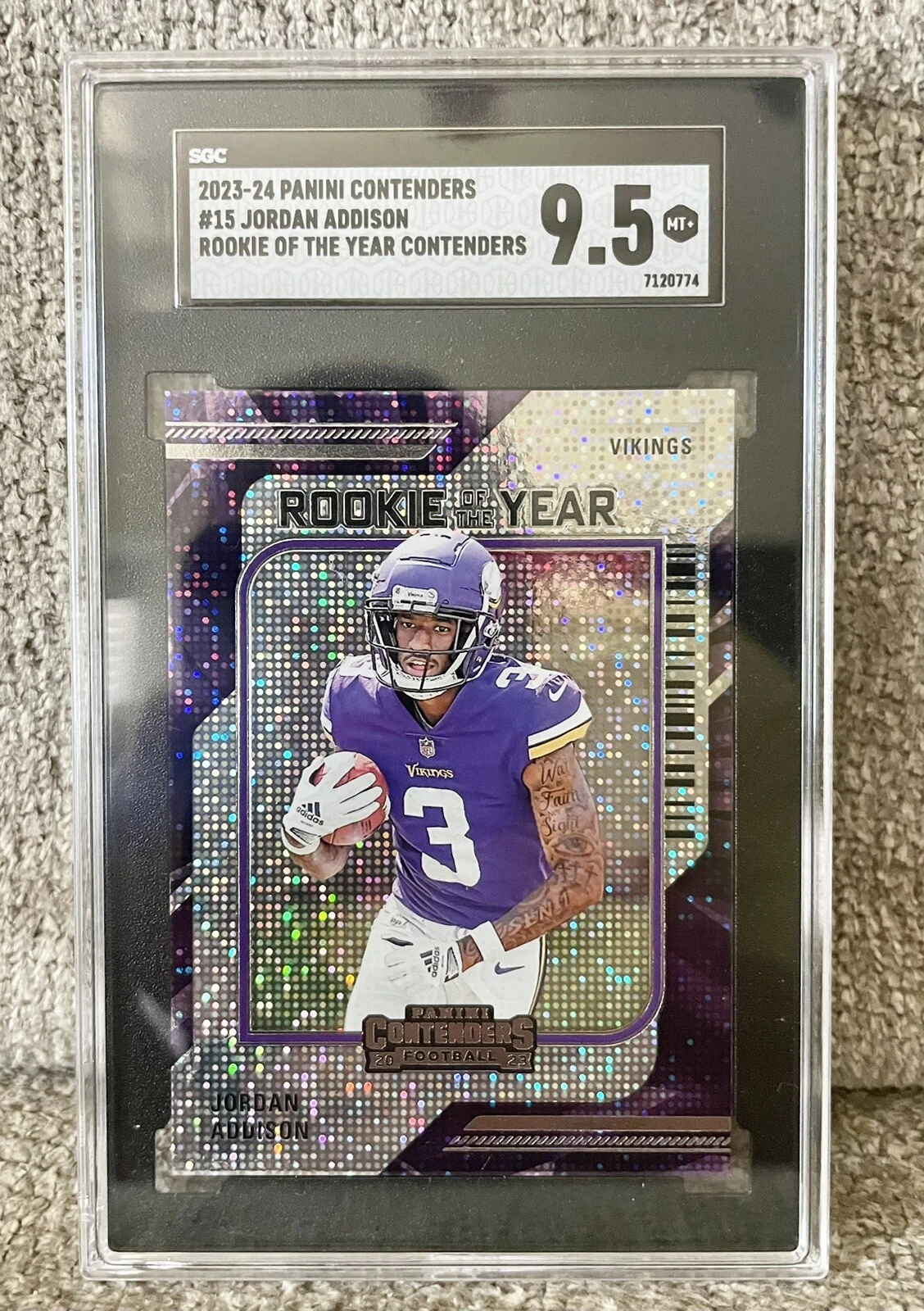 Jordan Addison Panini Contenders Rookie of the Year Contenders #15 Base
