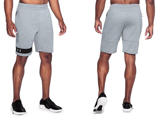 under armour terry fleece shorts