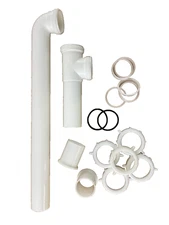 Plumb Pak 122TTWK End Outlet Continuous Waste Direct Connect, 1-1/2-Inch