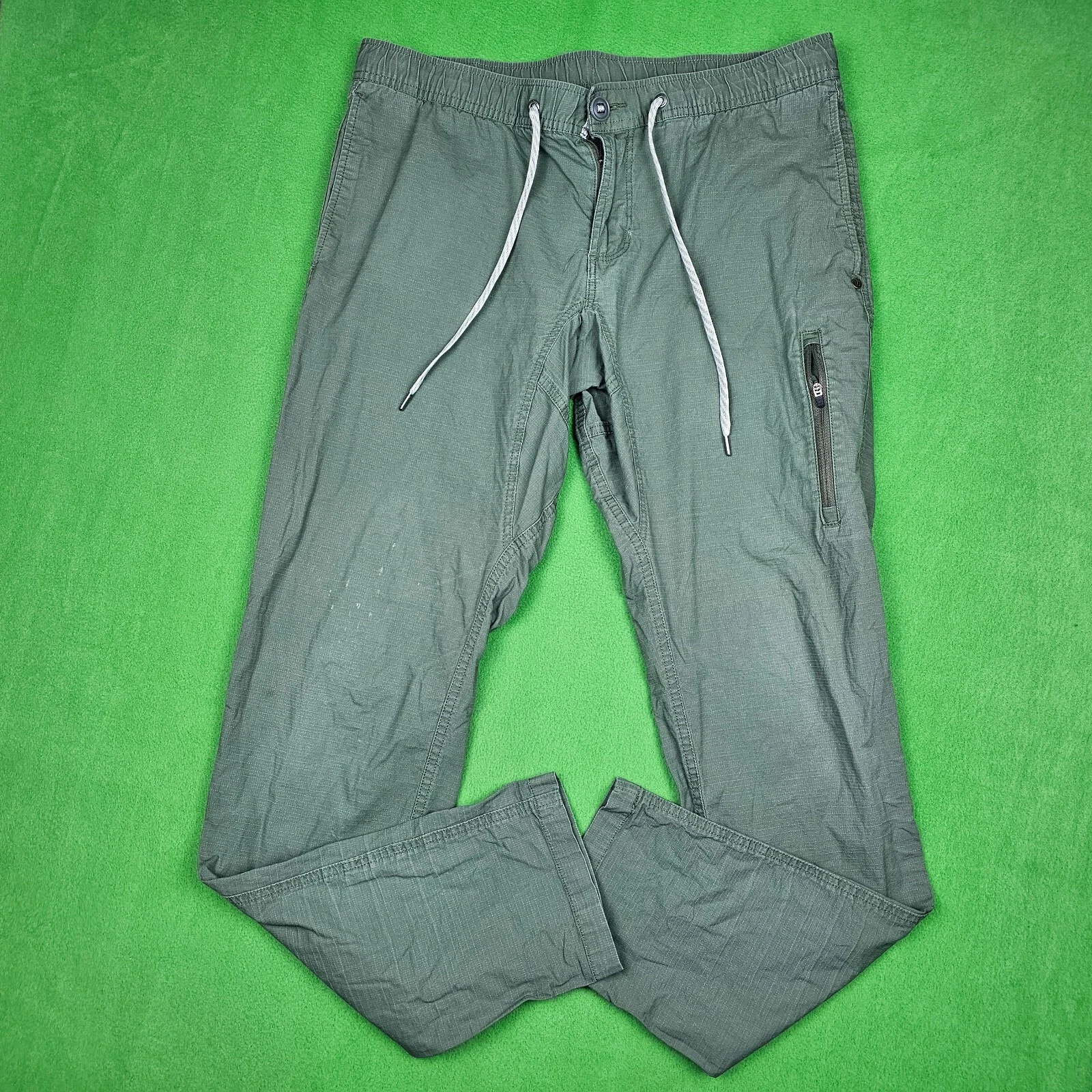 vuori ripstop cotton stretch athleisure active running pants