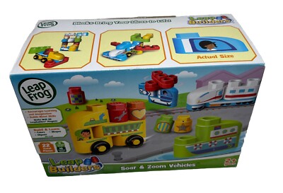 LEAP FROG LEAP BUILDERS Soar & Zoom Vehicles Building Set 22 Pcs 2+ years