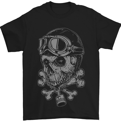 T-shirt tête de mort : t-shirt motard moto - France
