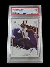 Zay Flowers 2023 Impeccable Rookie Card RC 14/50 Baltimore Ravens SP #97
