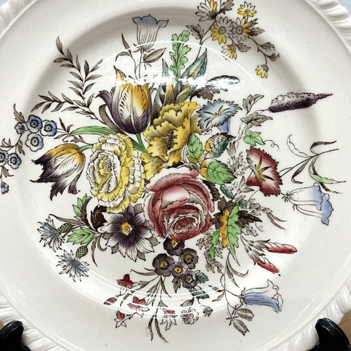 Juego de 3 platos de almuerzo/ensalada o pan Johnson Bros Windsor Ware Garden Bouquet - Imagen 10 de 10