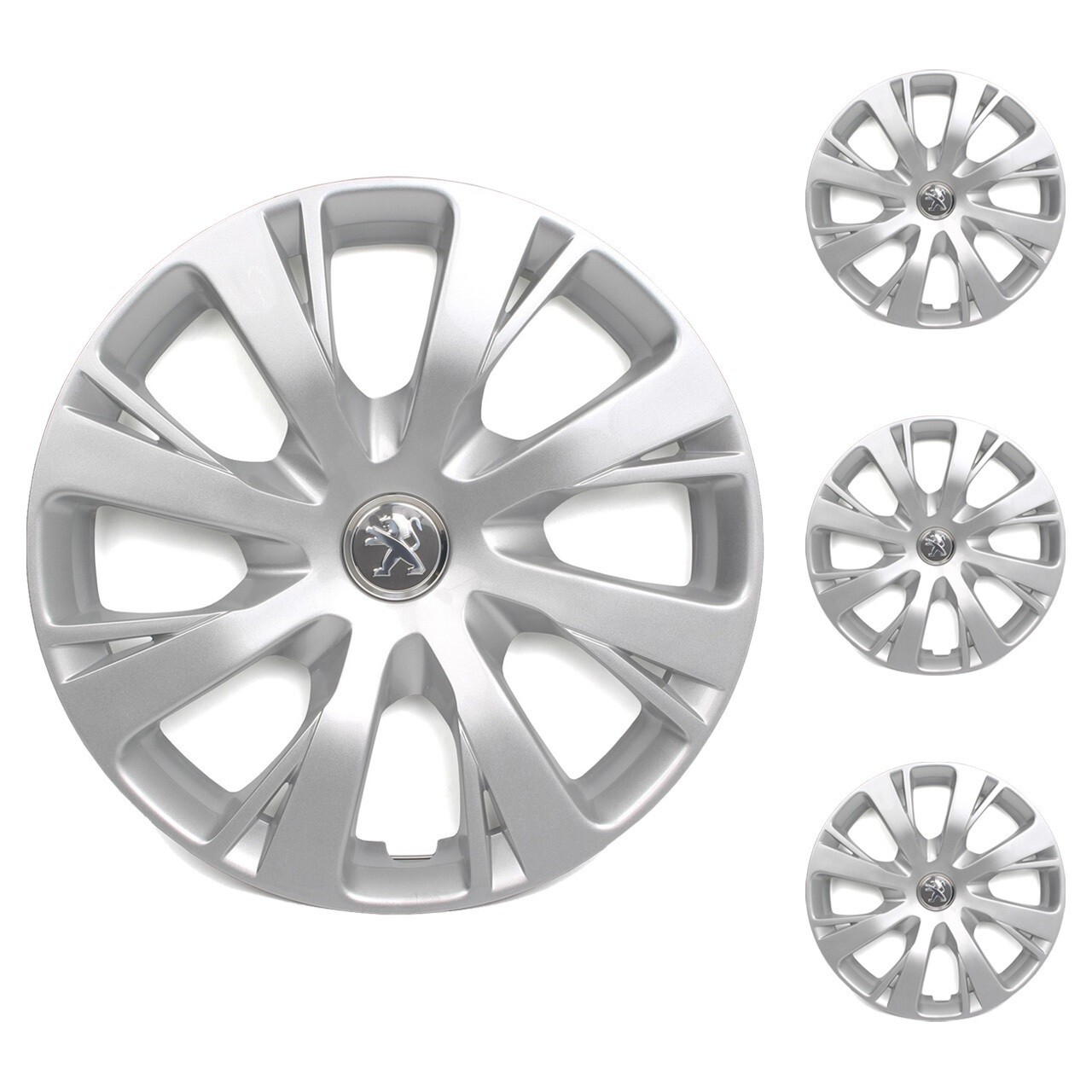 Enjoliveurs 15 pouces d'origine Peugeot 208 pour une finition haut de gamme