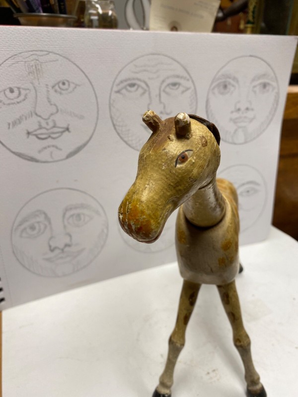 schoenhut giraffe painted eyes