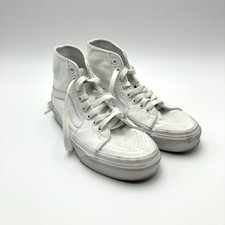 VANS Sk8-Hi Tapered Canvas Shoe - True White - Unisex - Men's 4.5 - Women's 6.0