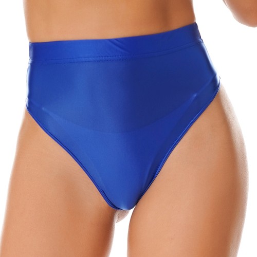 US Women Underwear Oil Shiny High Waist Panties Thong Glossy Ballet Dance Briefs - Picture 15 of 117