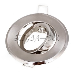 2pcs Silver Led Mr16 Downlight Fitting Fixture Ceiling Lamp