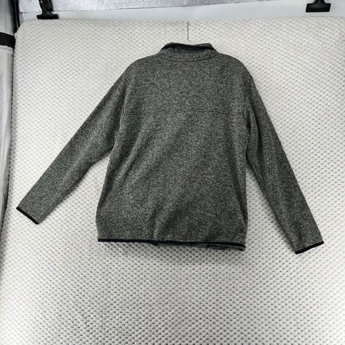 Eddie Bauer Fleece Pullover Snap Neck Sweater Gray Outdoorsy Hiking Women's L - Picture 8 of 8