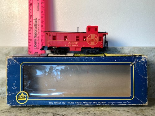 Vintage AHM Roco HO Santa Fe Train Red Caboose 999014 Made In Austria With Box | Zustand: Used