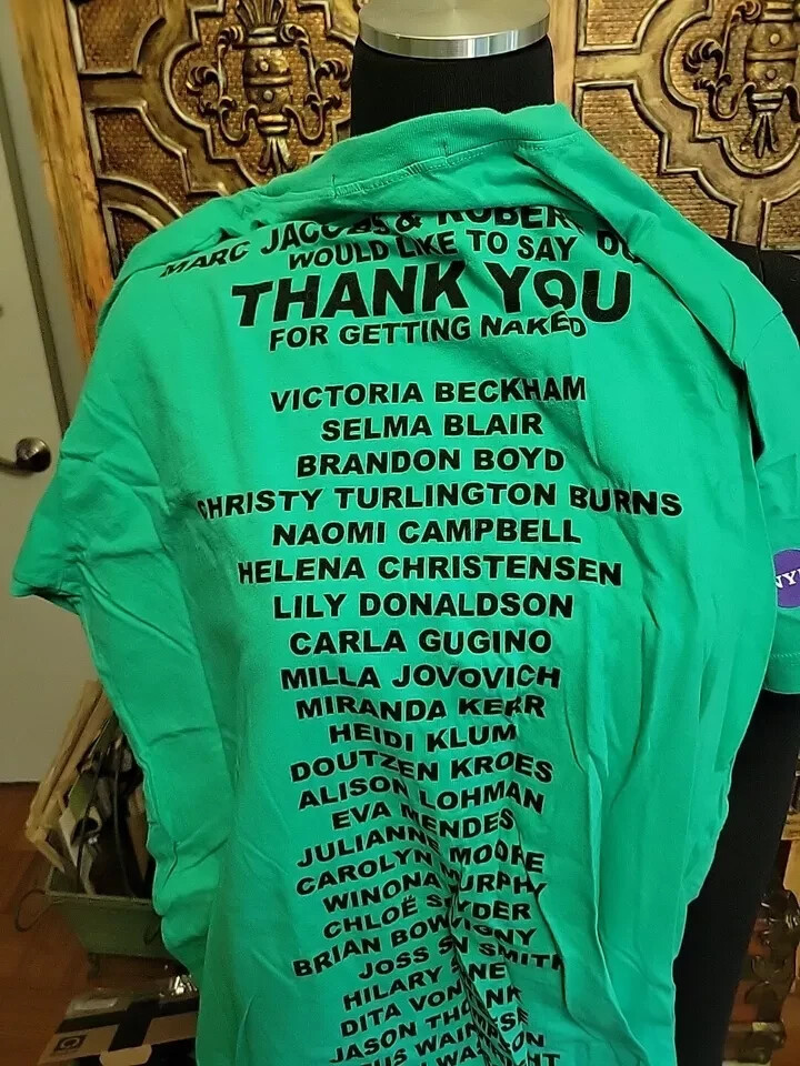 Marc Jacobs Milla Jovovich Large T Shirt. With OUT tags eBay