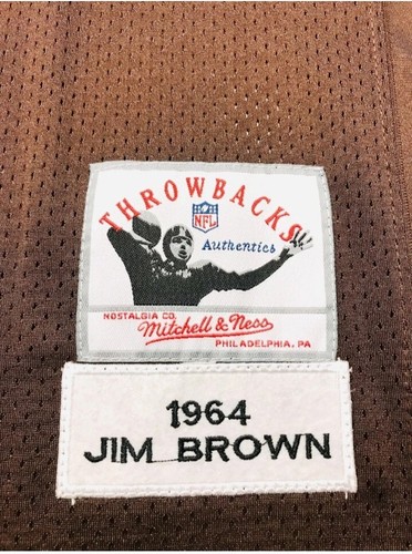 JIM BROWN signed Authentic Cleveland Browns Throwback Jersey ~ JSA Witnessed COA - Picture 13 of 14