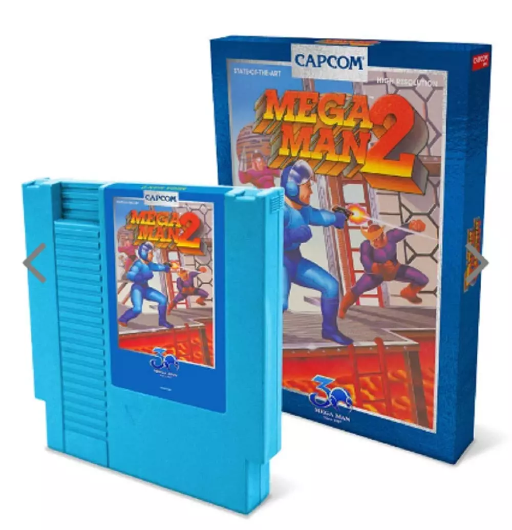 Mega Man 2 30th Anniversary Classic Cartridge Opaque Light Blue