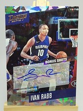 Ivan Rabb 2017-18 Prestige Bonus Shots Signature Crystal #63 Auto Grizzlies