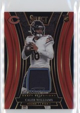 2024 Panini Select Draft Selections Memorabilia Red Prizm Caleb Williams 1t2r