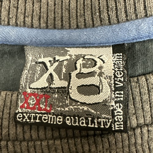 Camisa De Colección XG Calidad Extrema Para Hombre XXL Gris Manga Larga Raya Única - Imagen 2 de 6