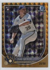 2025 Bowman Chrome Gold Geometric Refractor 35/50 Chad Patrick #28 0rd2