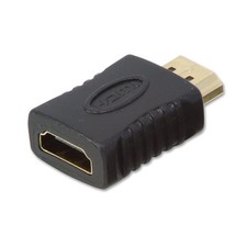Lindy HDMI CEC Less Adapter Type A Male to A Female, Remove Black
