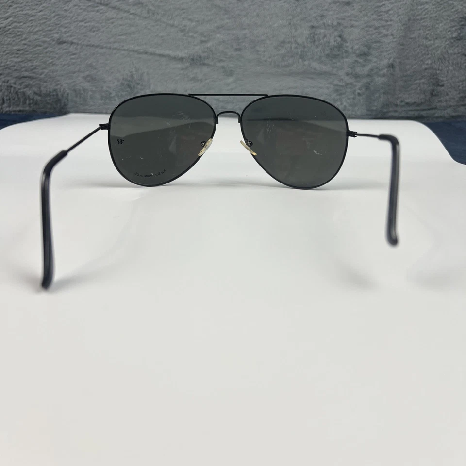 Ray Ban RB3026 62MM Aviator Unisex Sunglasses Black Frame/ Silver Mirror Lens - Image 4 of 4