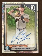 2024 Bowman Chrome Peyton Graham 1st Bowman Mini Diamond Auto /100 #CPA-PGR