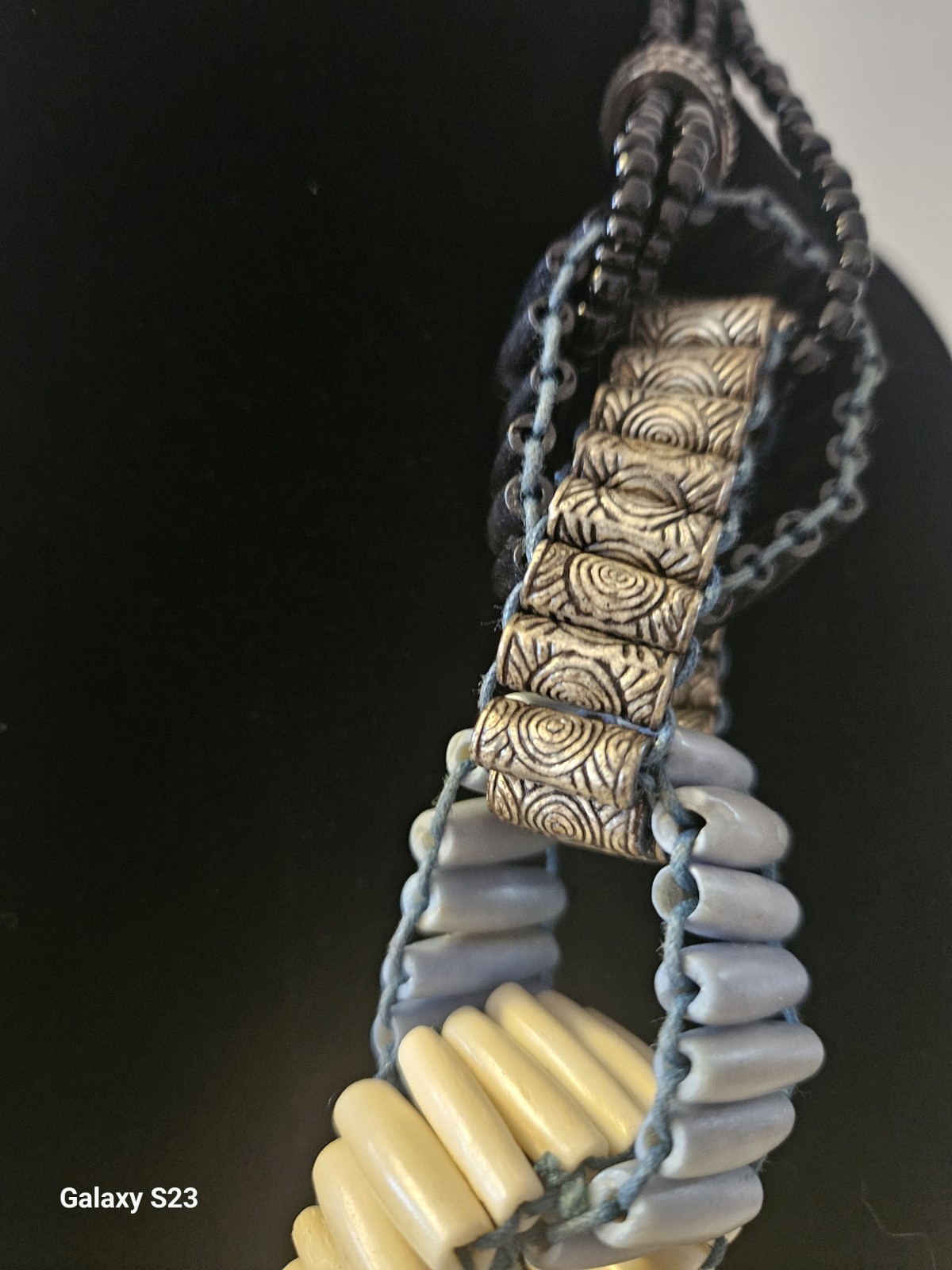 Chicos Beaded Link Chunky  Statement Necklace - image 2