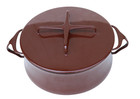 Dansk France Brown 3qt Enamel Dutch Oven Pot With Lid  8 1/2” x 4” — photo 2