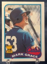 1989 TOPPS TIFFANY COLLECTORS SET #465 - MARK GRACE - ALL-STAR ROOKIE CUP